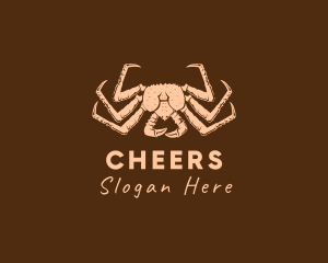 Rustic - Rustic King Crab logo design