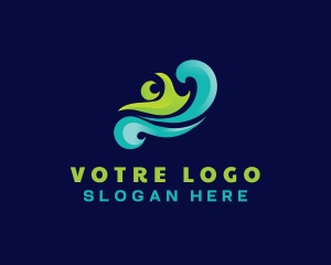 Competition - Swimming Sport Wave logo design
