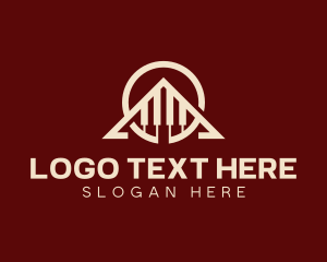 Music Shop - Musical Piano Instrument logo design