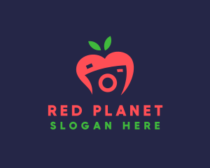 Red Fruit Camera logo design