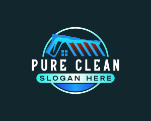 Pressure Washer Sanitation Cleaning logo design