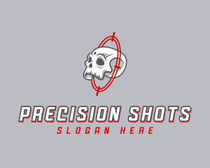 Marksmanship - Skull Hunter Target logo design