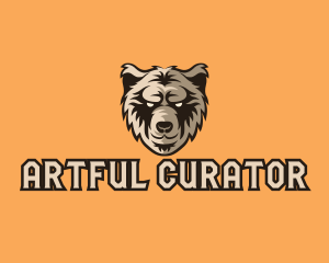 Wild Grizzly Bear logo design