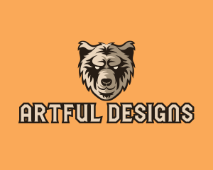 Illustration - Wild Grizzly Bear logo design