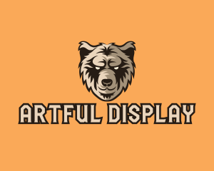 Wild Grizzly Bear logo design