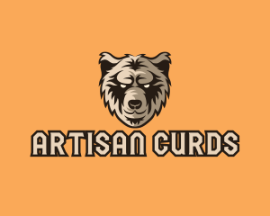 Wild Grizzly Bear logo design