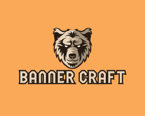 Wild Grizzly Bear logo design