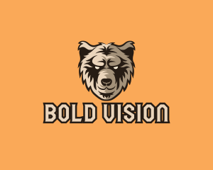 Wild Grizzly Bear logo design