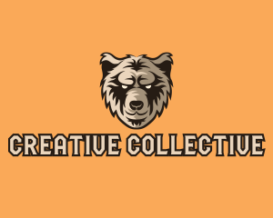 Wild Grizzly Bear logo design