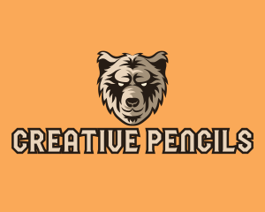 Wild Grizzly Bear logo design