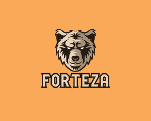 Wild Grizzly Bear logo design