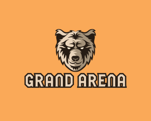 Wild Grizzly Bear logo design