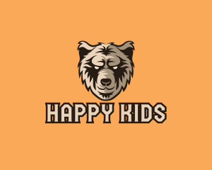 Wild Grizzly Bear logo design