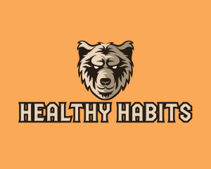 Wild Grizzly Bear logo design