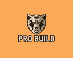 Wild Grizzly Bear logo design