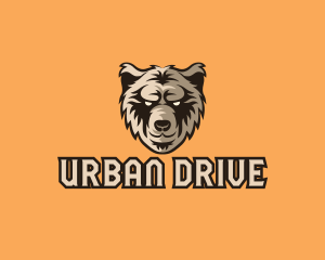 Wild Grizzly Bear logo design