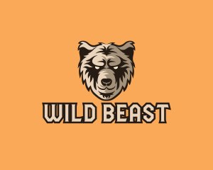 Wild Grizzly Bear logo design