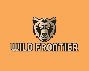 Wild Grizzly Bear logo design