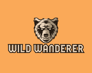 Wild Grizzly Bear logo design