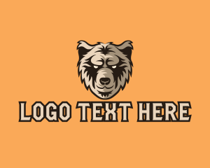 Esport - Wild Grizzly Bear logo design