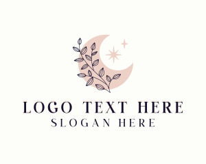 Decor - Moon Floral Garden logo design
