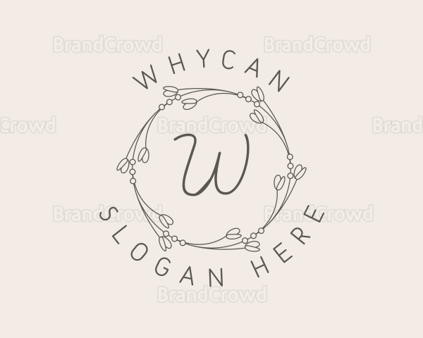 Floral Elegant Wreath Logo