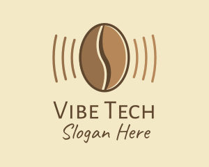 Vibrate - Coffee Bean Vibrate logo design