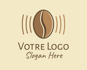 Bean - Coffee Bean Vibrate logo design