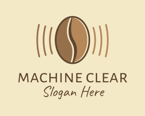 Coffee Farm - Coffee Bean Vibrate logo design