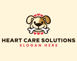 Puppy Dog Bone logo design