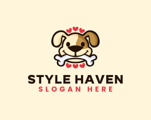 Shelter - Puppy Dog Bone logo design
