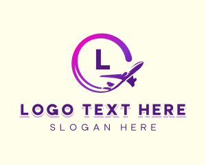 Freight - Logistics Airplane Aviation logo design