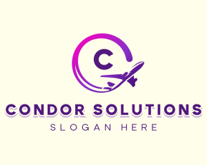 Logistics Airplane Aviation logo design