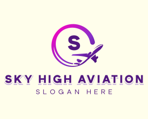 Logistics Airplane Aviation logo design