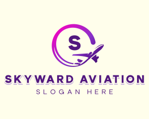 Logistics Airplane Aviation logo design