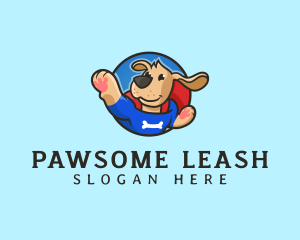 Dog Superhero Pet logo design