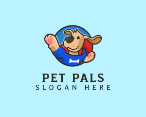 Dog Superhero Pet logo design