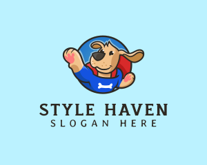 Shelter - Dog Superhero Pet logo design