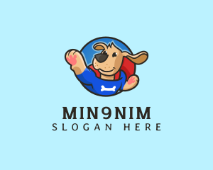 Dog Superhero Pet logo design