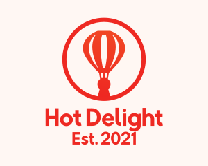 Keyhole Hot Air Balloon  logo design