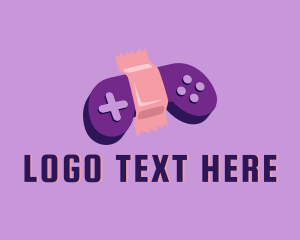 Gamer - Controller Bandage logo design