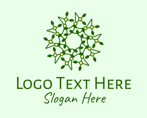 Leaf - Eco Natural Pattern logo design
