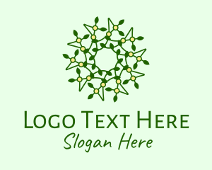 Vegan - Eco Natural Pattern logo design