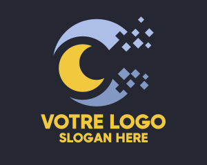 Customer Service - Pixel Moon Dust logo design