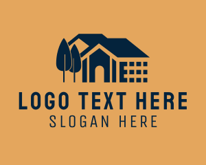Roofing - Property House Residential logo design