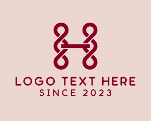 Adornment - Handcrafted Accessory Letter H logo design