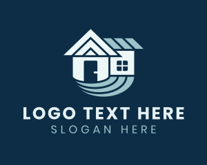 Village - Modern Housing Realty logo design