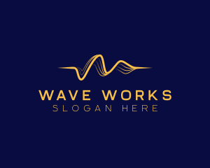 Wave Line Tech logo design