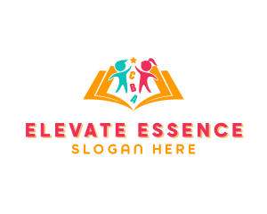 Child Welfare - Educational Kindergarten Book logo design