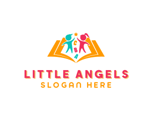 Child Welfare - Educational Kindergarten Book logo design